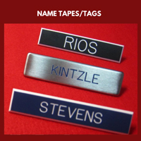 NAME TAPES AND NAME TAGS