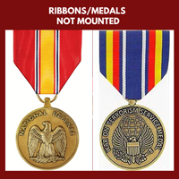 RIBBONS AND MEDALS:  (NOT MOUNTED)